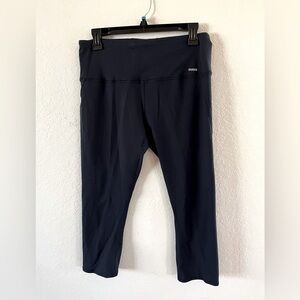 RBX Navy compression workout capris size L